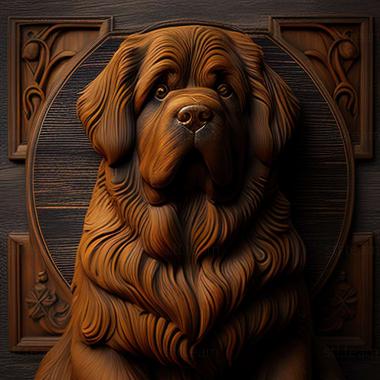 3D model Tibetan Mastiff dog (STL)